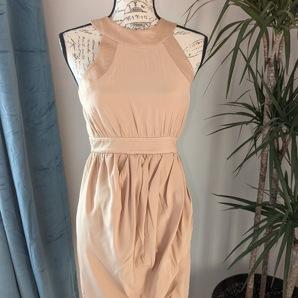 Bebe gold dress